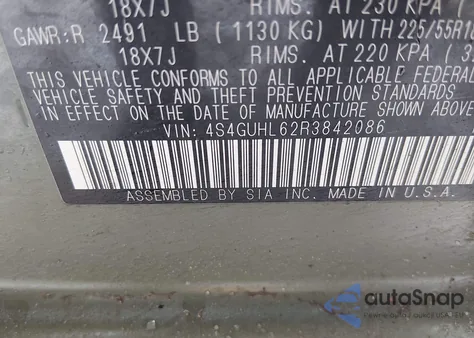 2024 Subaru Crosstrek Limited из США, поврежденный, VIN 4S4GUHL62R3842086